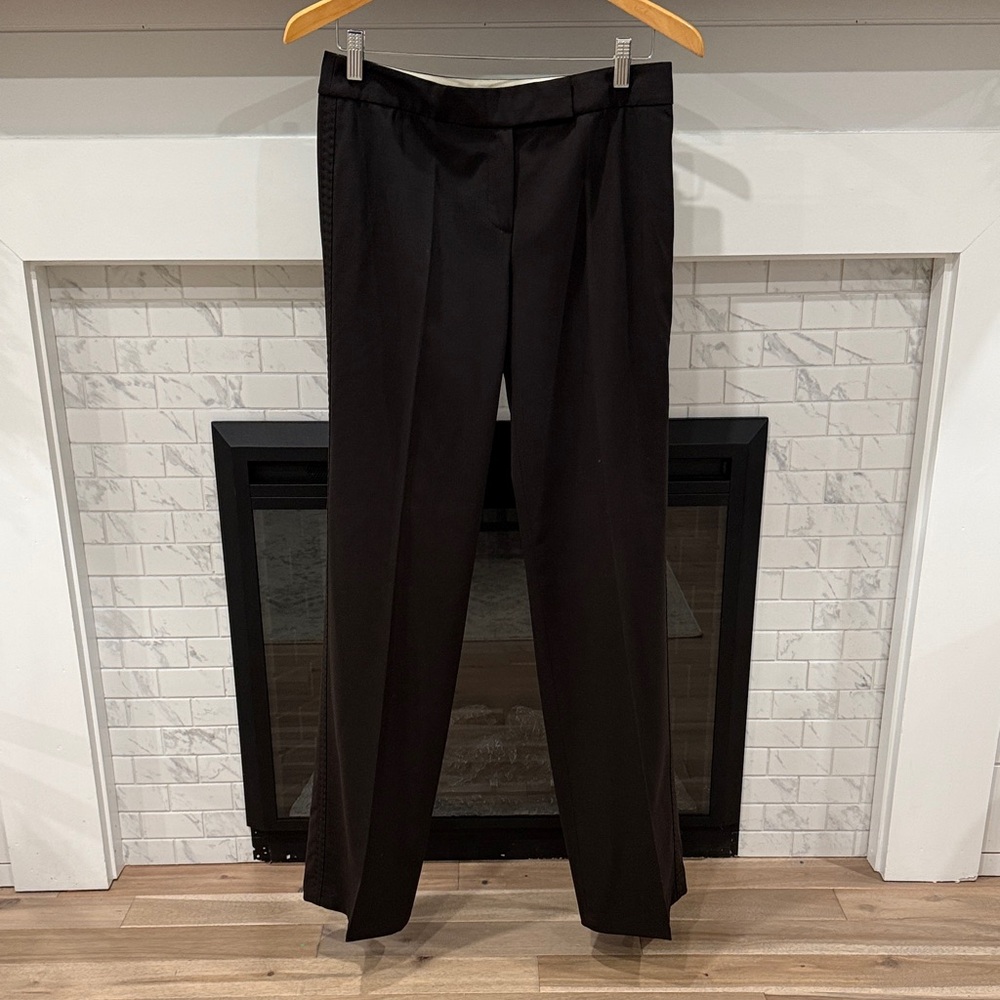 Elie Tahari women’s deep Dark Brown black Dress Pants